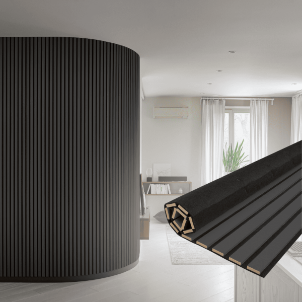 Панель Стеновая Акустическая Stella Comfort De Luxe Black Lead 2780х600х9 (уп.1шт.)