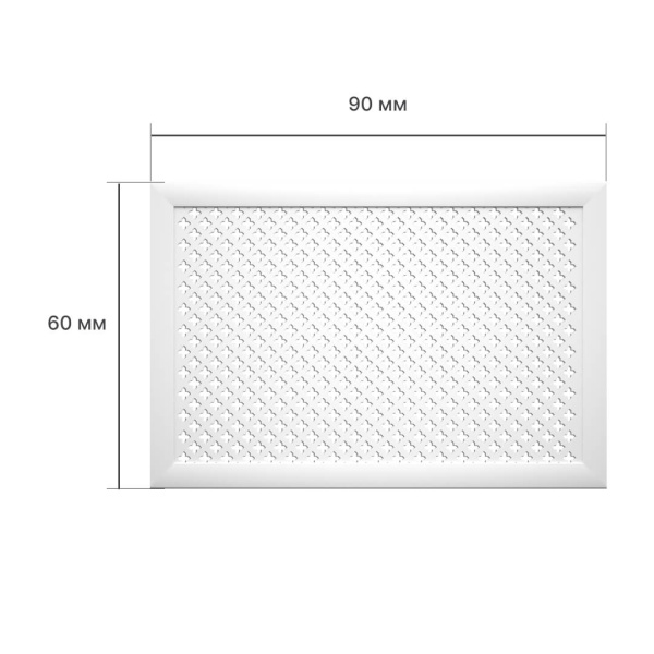 Экран для радиатора 90х60 см Готико белый STELLA