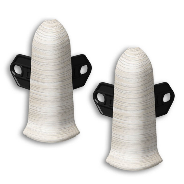 Угол наружный ПВХ Идеал Классик Ясень белый 252 (10)